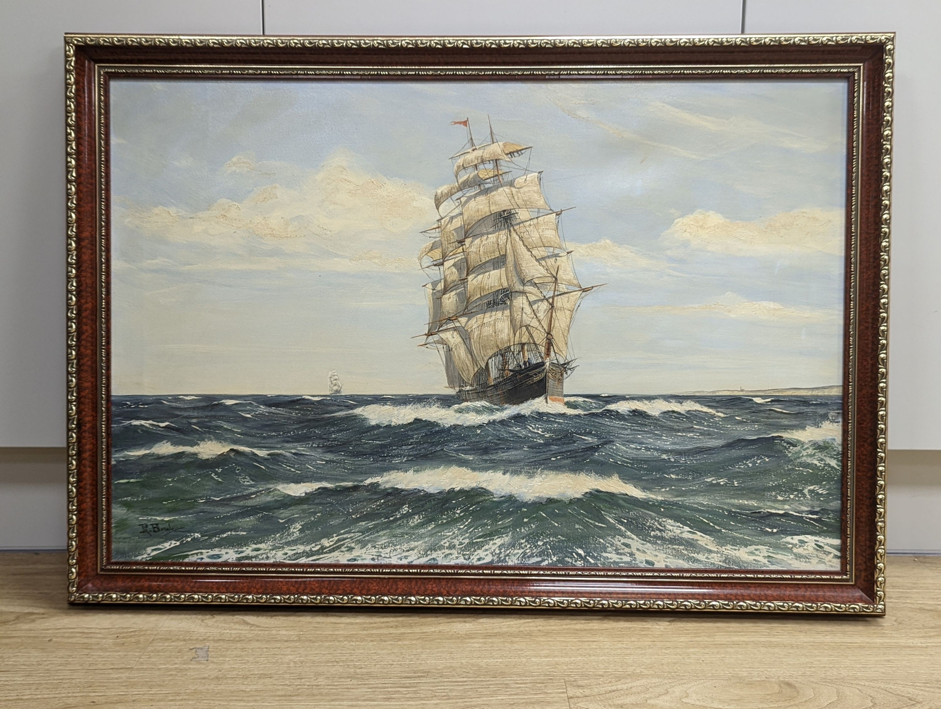 20th century Marine School, oil on canvas, 